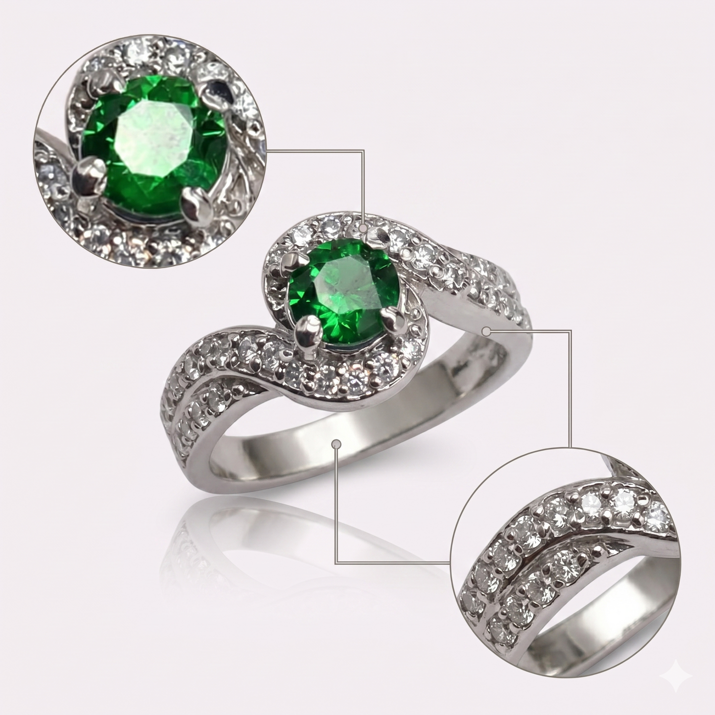 Emerald Swirl Ring – JBB1004RG