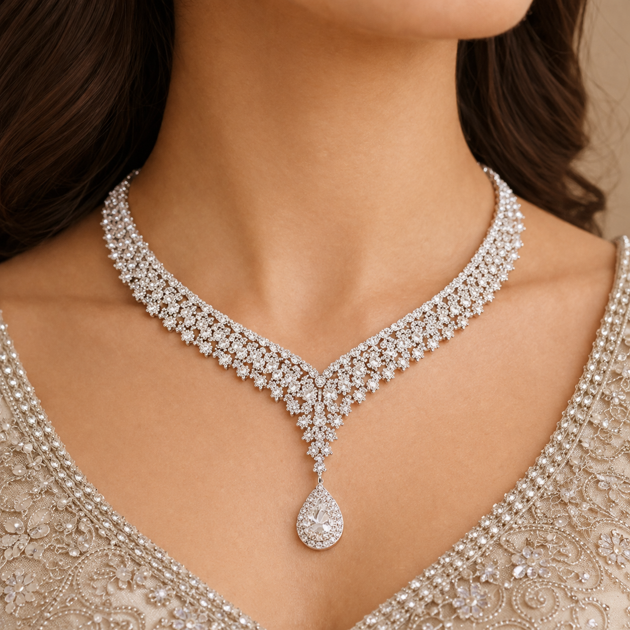 Crystal Radiance Necklace Set – JBB1006NK