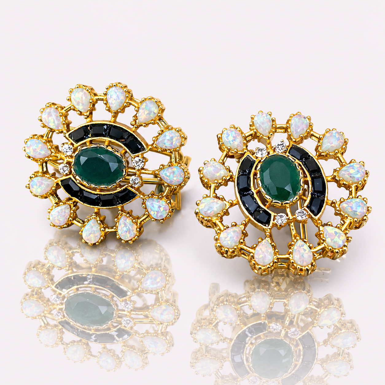 Emerald Opal Earrings – JBB1008ER