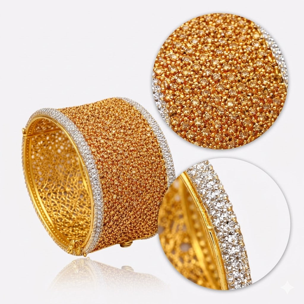 Golden Grandeur Cuff – JBB1013BG
