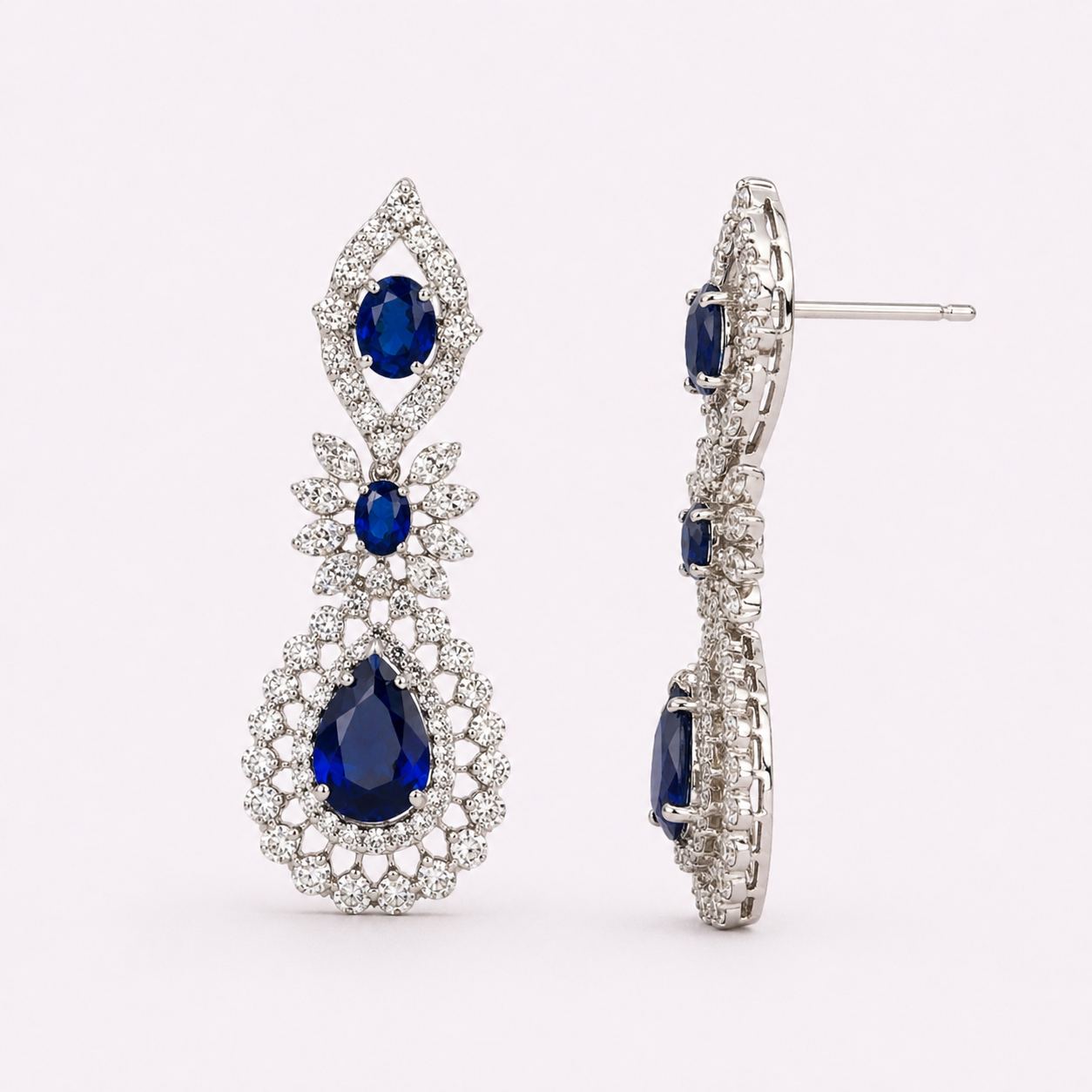 Sapphire Teardrop Earrings – JBB1014ER
