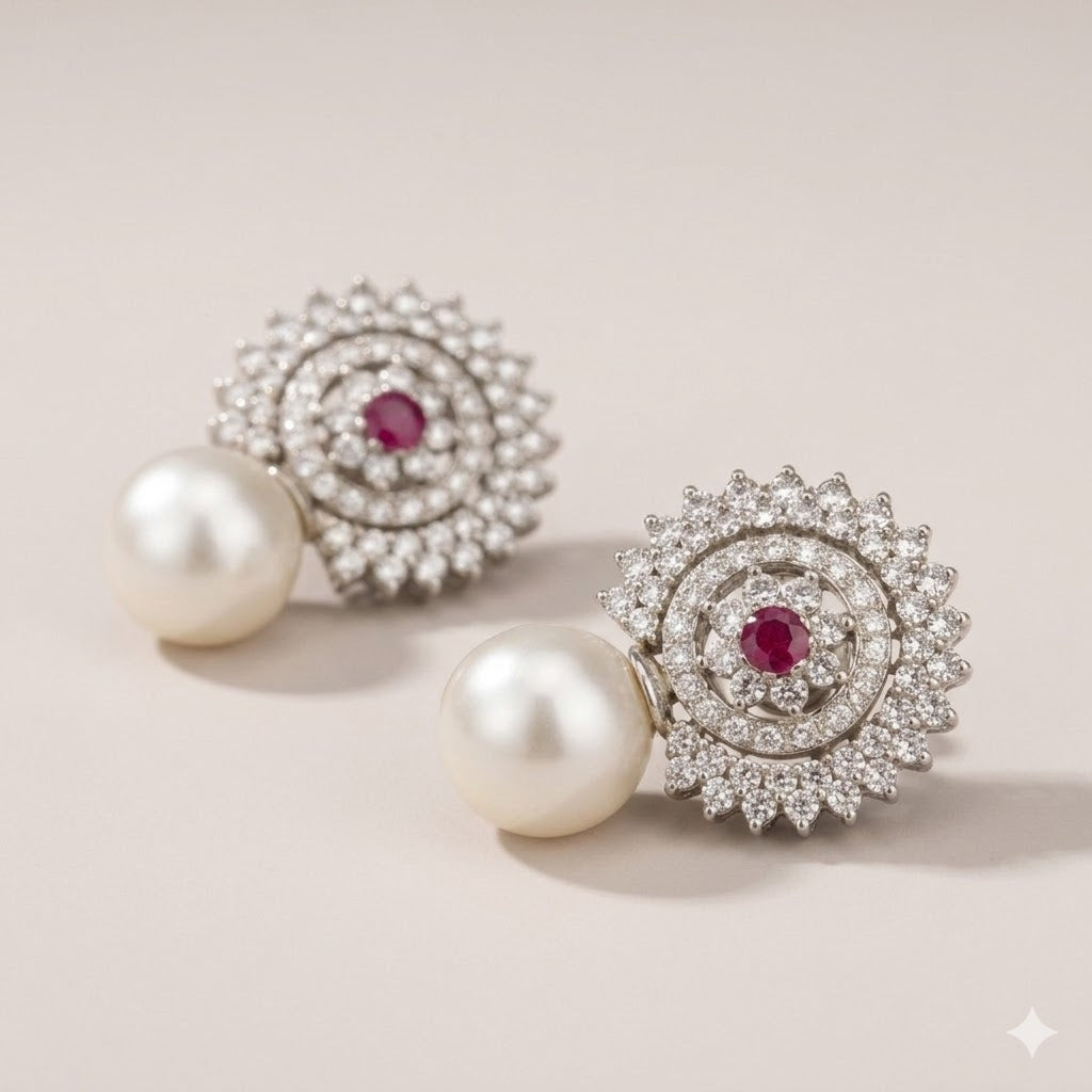 Pearl Ruby Earrings – JBB1019ER