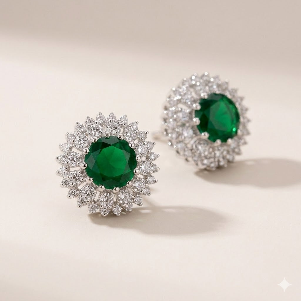 Emerald Bloom Earrings – JBB1021ER