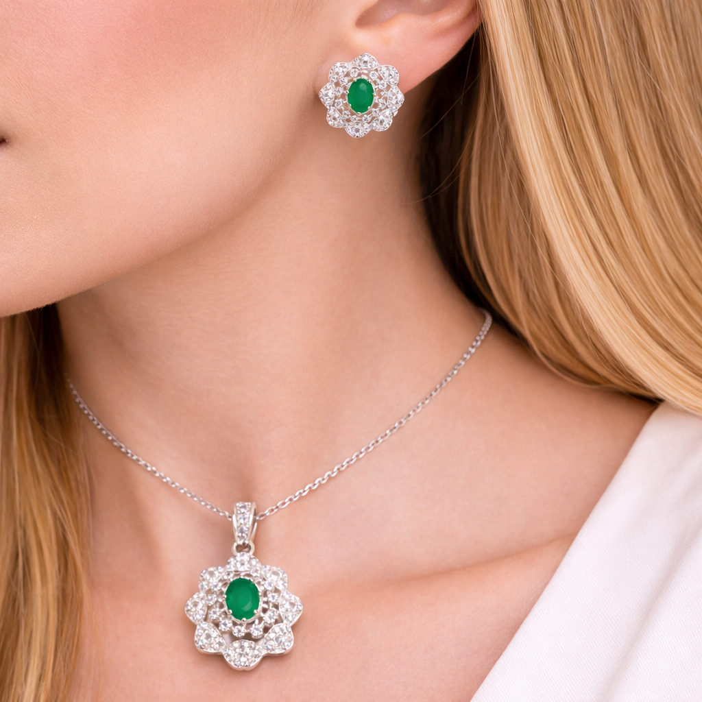 Emerald Bloom Pendant – JBB1025PD