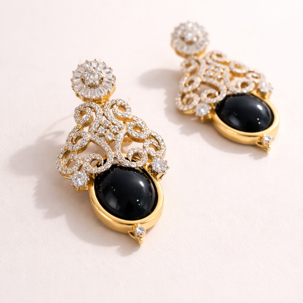 Onyx Radiance Earrings - JBB1026ER