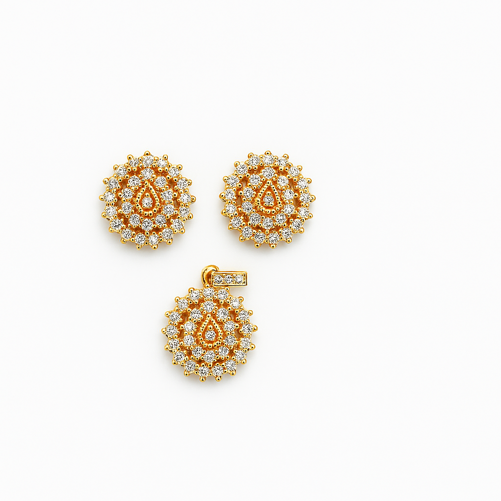 Golden Paisley Pendant – JBB1026PD