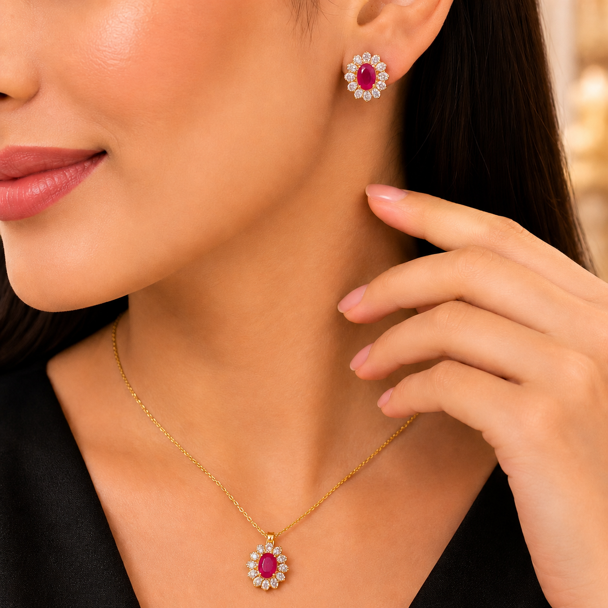 Ruby Bloom Pendant – JBB1016PD