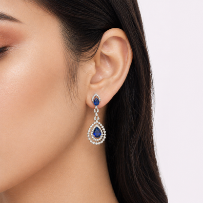 Sapphire Teardrop Earrings – JBB1001ER