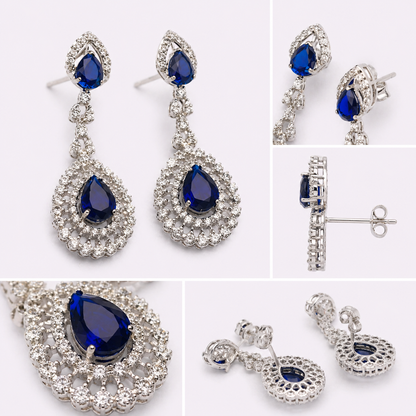 Sapphire Teardrop Earrings – JBB1001ER
