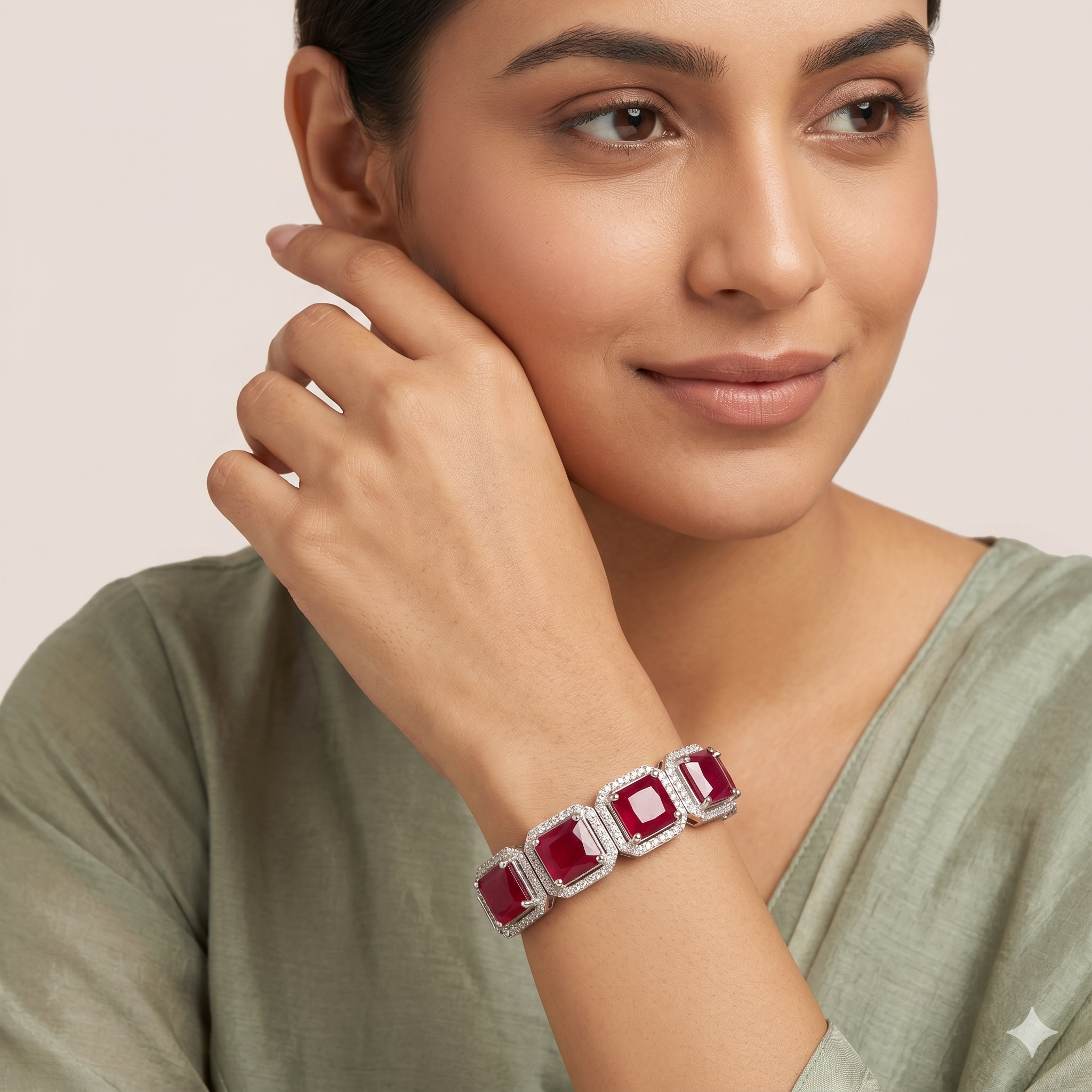 Ruby Royale Bangle – JBB1002BG