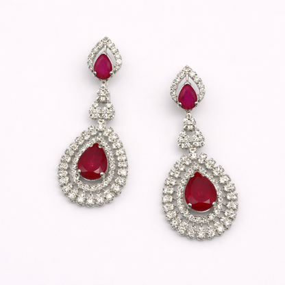 Ruby Teardrop Earrings – JBB1002ER