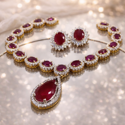 Ruby Royale Necklace Set – JBB1002NK