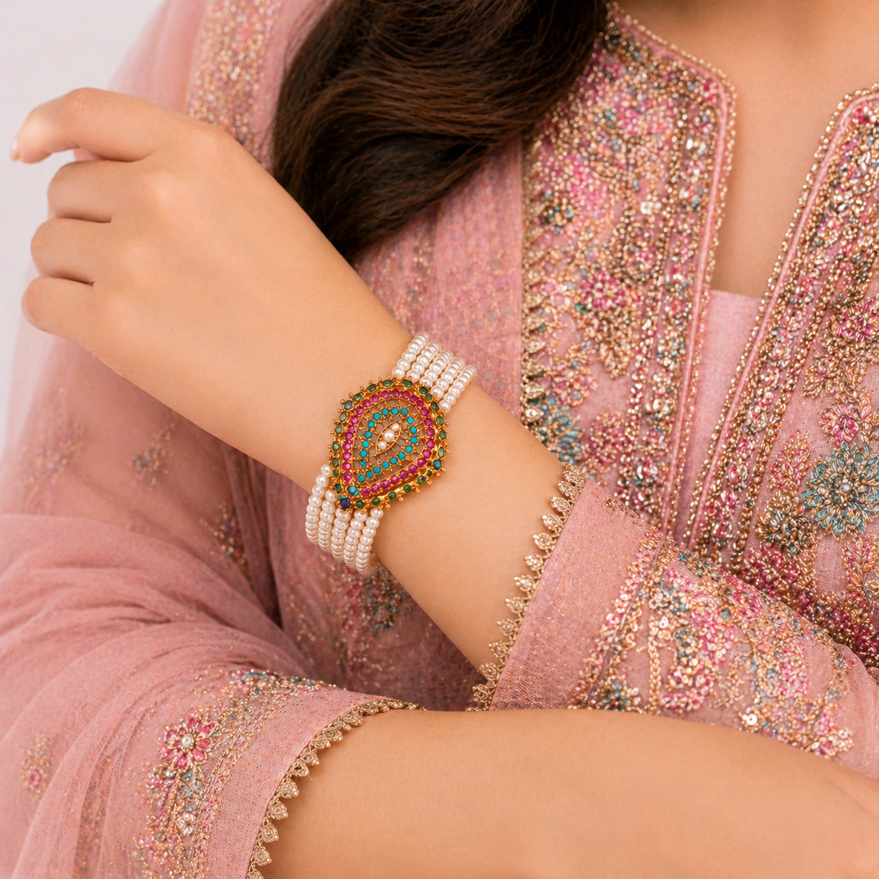 Noor Pearl Bracelet – JBB1003BL