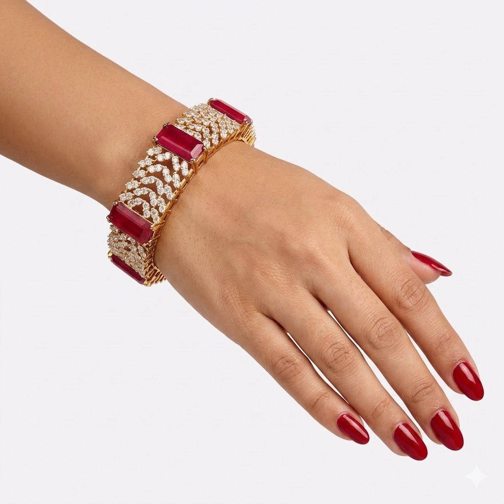 Ruby Grandeur Bangle – JBB1004BG