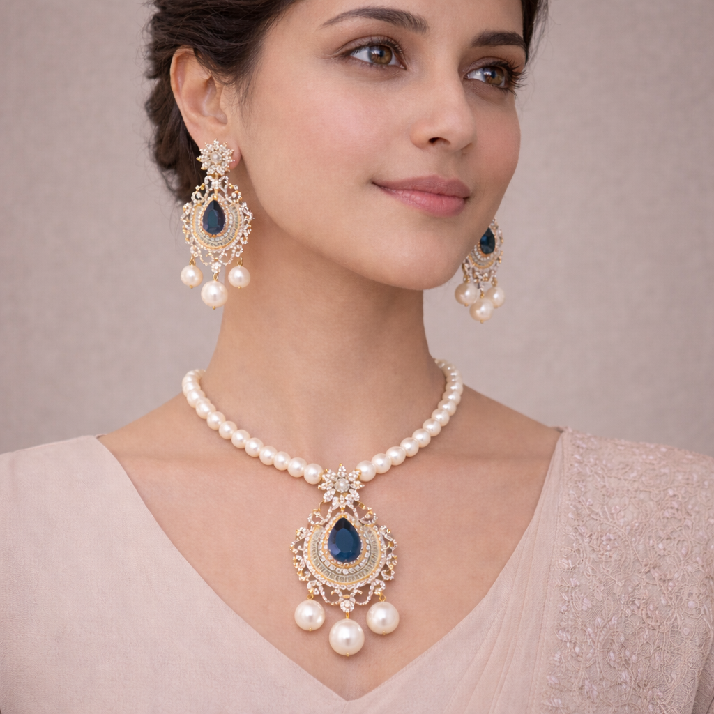Sapphire Pearl Pendant – JBB1004PD