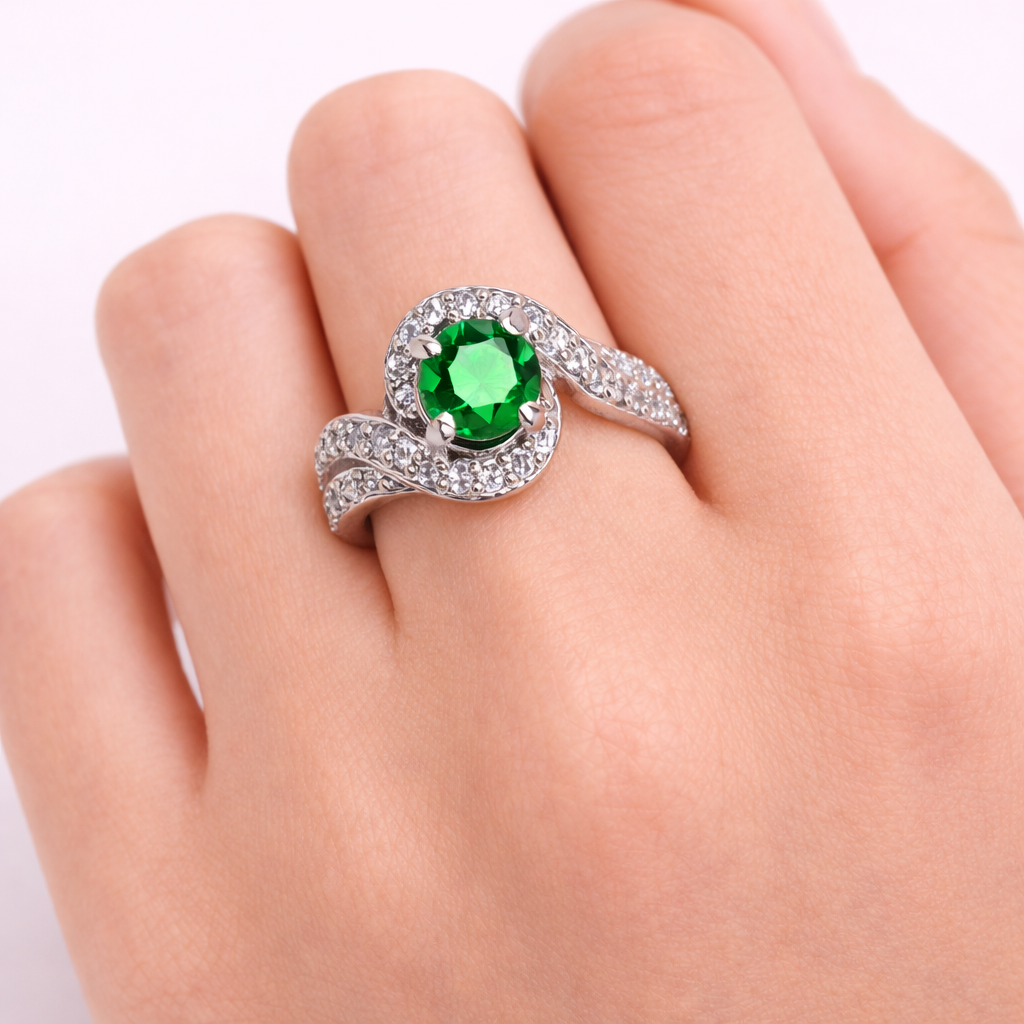 Emerald Swirl Ring – JBB1004RG