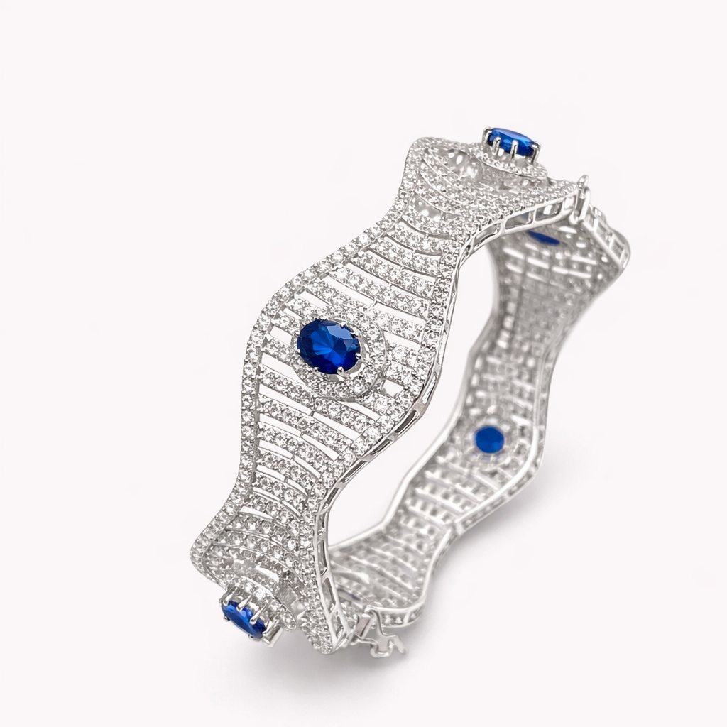 Sapphire Wave Bangle – JBB1005BG