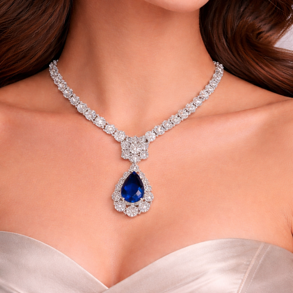 Sapphire Luxe Necklace Set – JBB1005NK