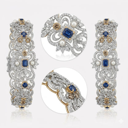 Sapphire Heritage Bangle – JBB1007BG