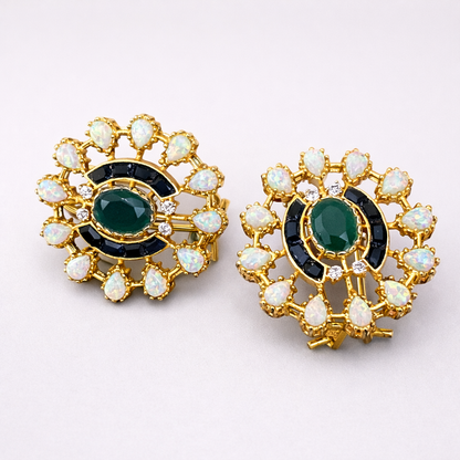 Emerald Opal Earrings – JBB1008ER
