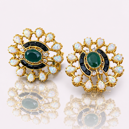 Emerald Opal Earrings – JBB1008ER