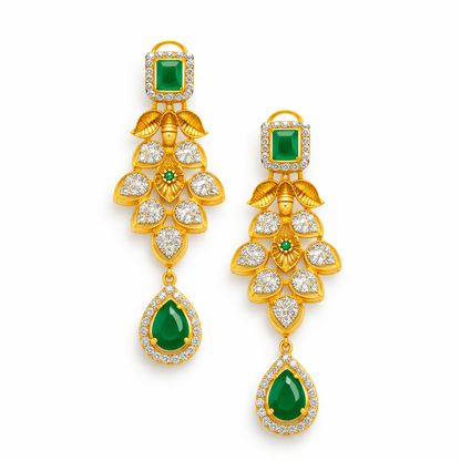 Emerald Regal Necklace Set – JBB1008NK