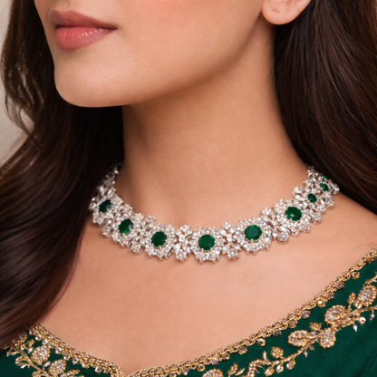 Emerald Radiance Necklace Set – JBB1009NK