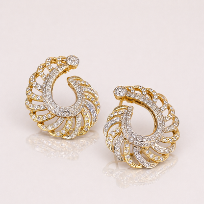Golden Swirl Earrings – JBB1011ER
