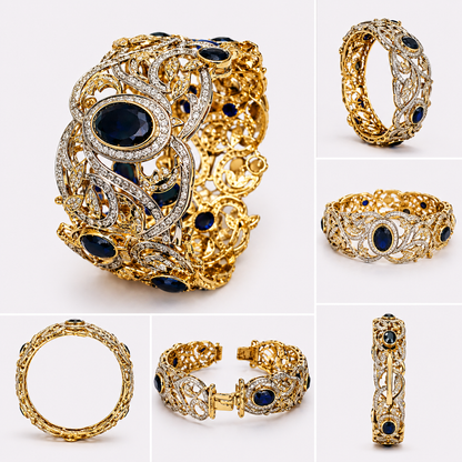 Royal Sapphire Cuff - JBB1014BG