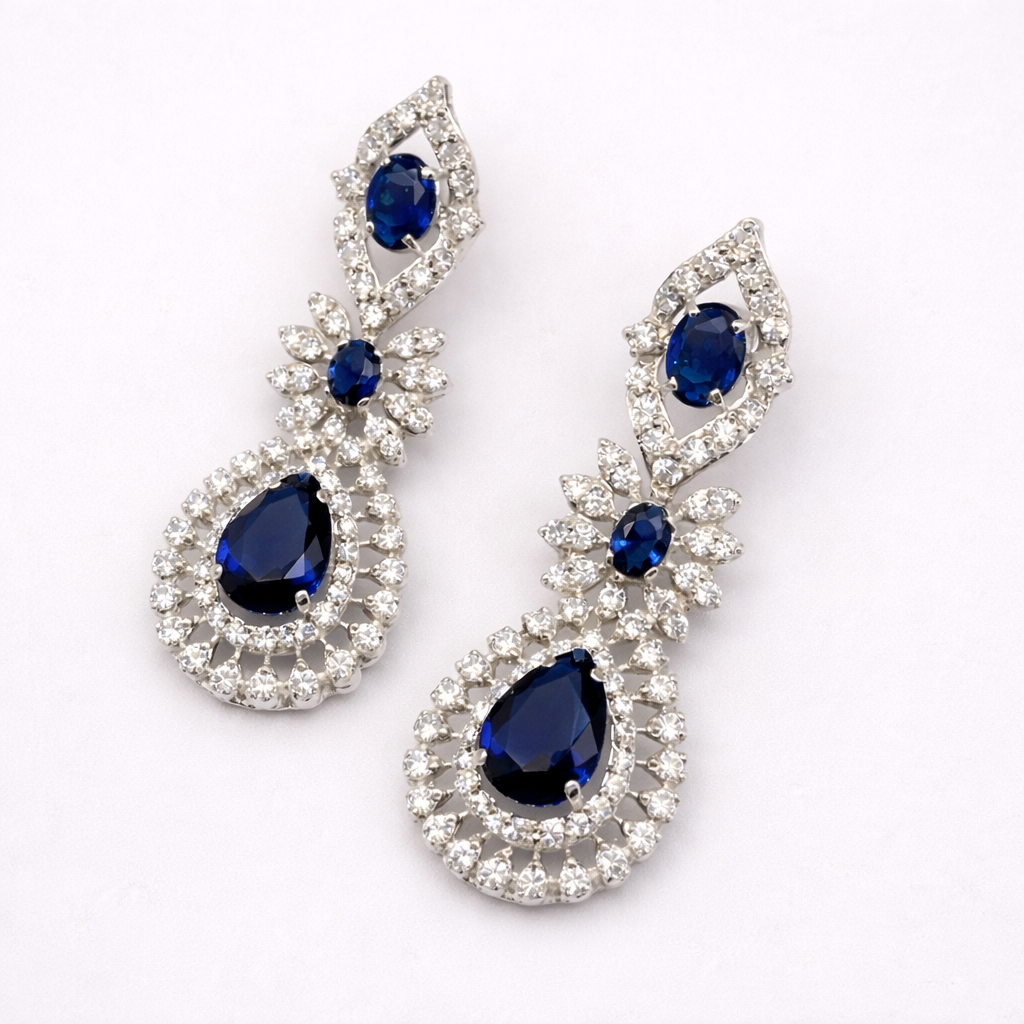 Sapphire Teardrop Earrings – JBB1014ER
