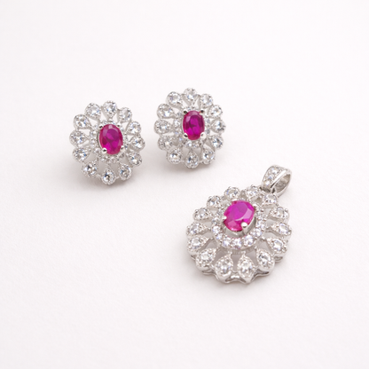 Ruby Halo Pendant – JBB1014PD