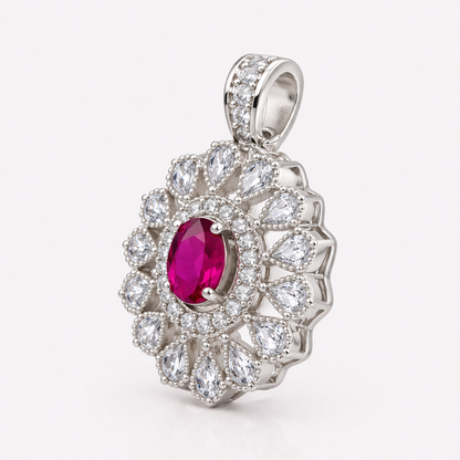 Ruby Halo Pendant – JBB1014PD