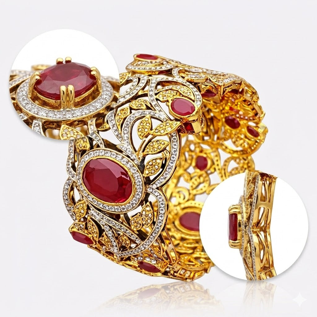 Ruby Luxe Bangle - JBB1015BG