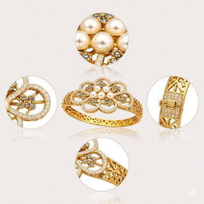 Pearl Bloom Bangle – JBB1017BG