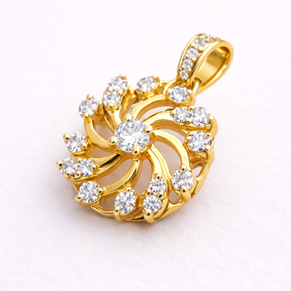 Golden Swirl Pendant – JBB1017PD