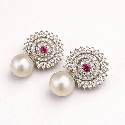 Pearl Ruby Earrings – JBB1019ER