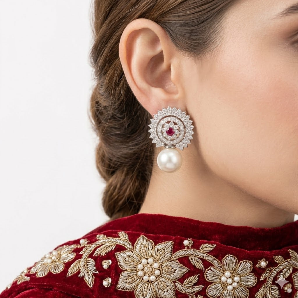 Pearl Ruby Earrings – JBB1019ER