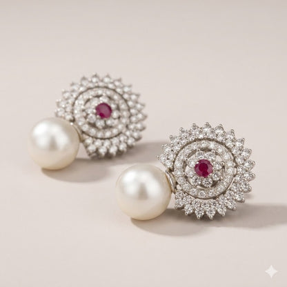 Pearl Ruby Earrings – JBB1019ER