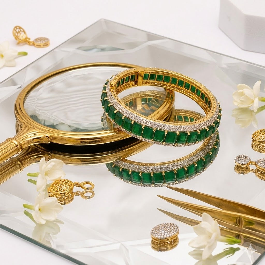 Emerald Spark Bangle - JBB1020BG
