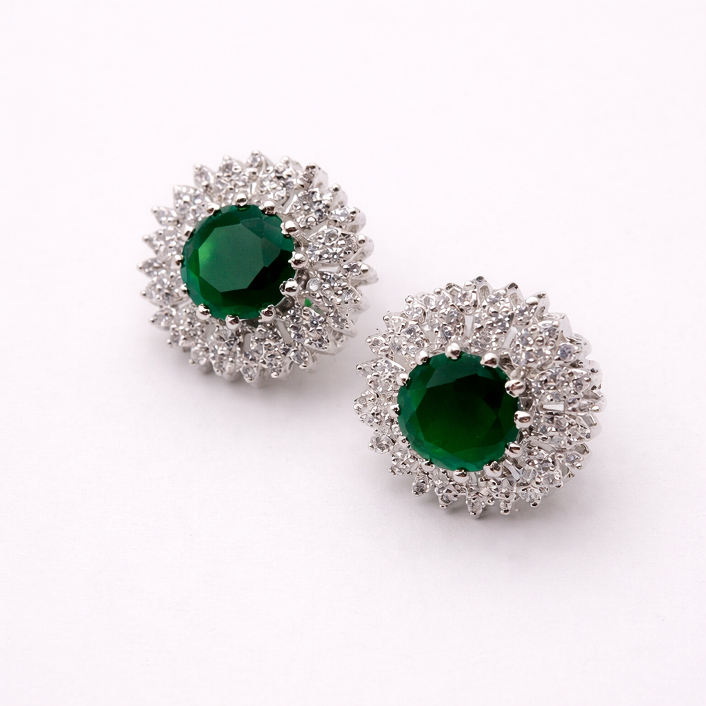 Emerald Bloom Earrings – JBB1021ER