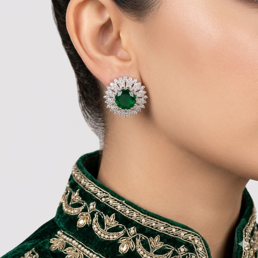 Emerald Bloom Earrings – JBB1021ER