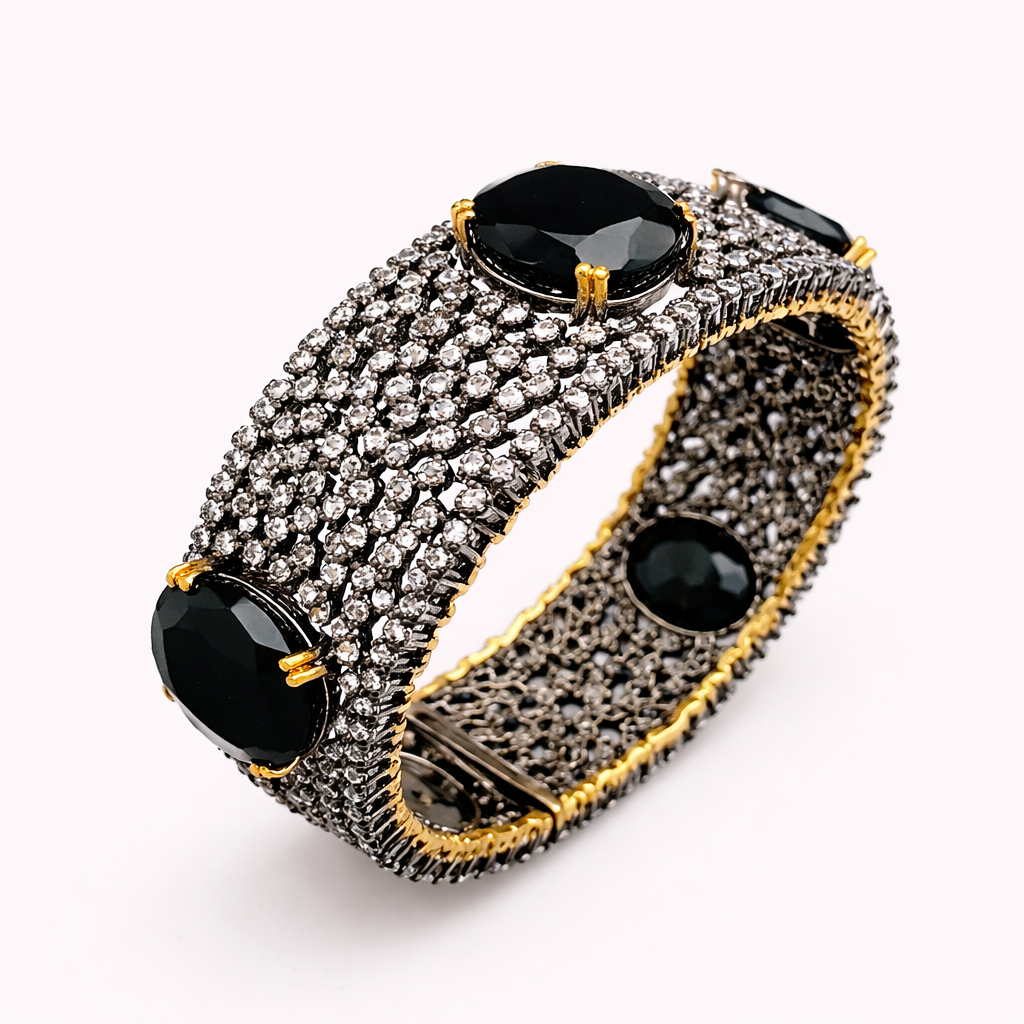 Onyx Grandeur Cuff - JBB1022BG