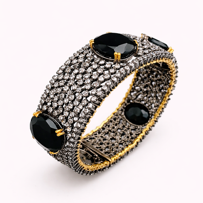 Onyx Grandeur Cuff - JBB1022BG