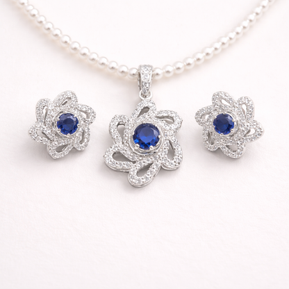 Sapphire Flower Pendant – JBB1022PD