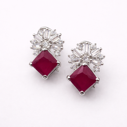 Ruby Crystal Earrings – JBB1023ER