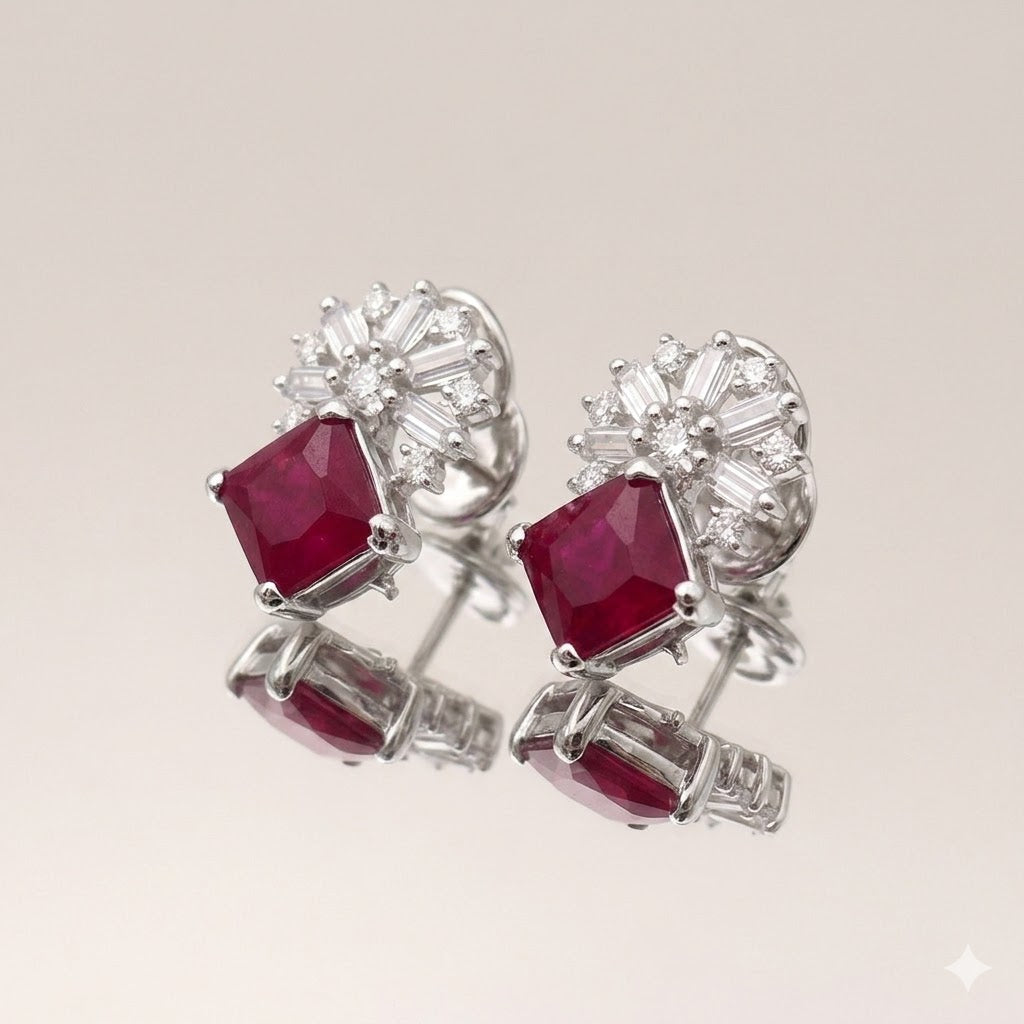 Ruby Crystal Earrings – JBB1023ER