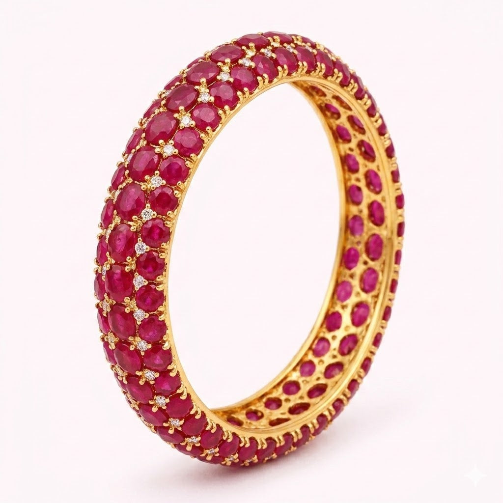 Ruby Royale Bangles - JBB1024BG