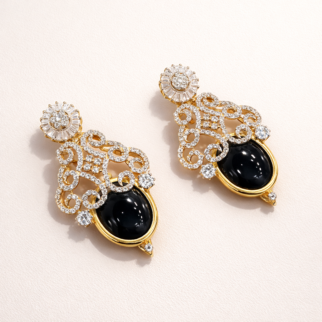 Onyx Radiance Earrings - JBB1026ER