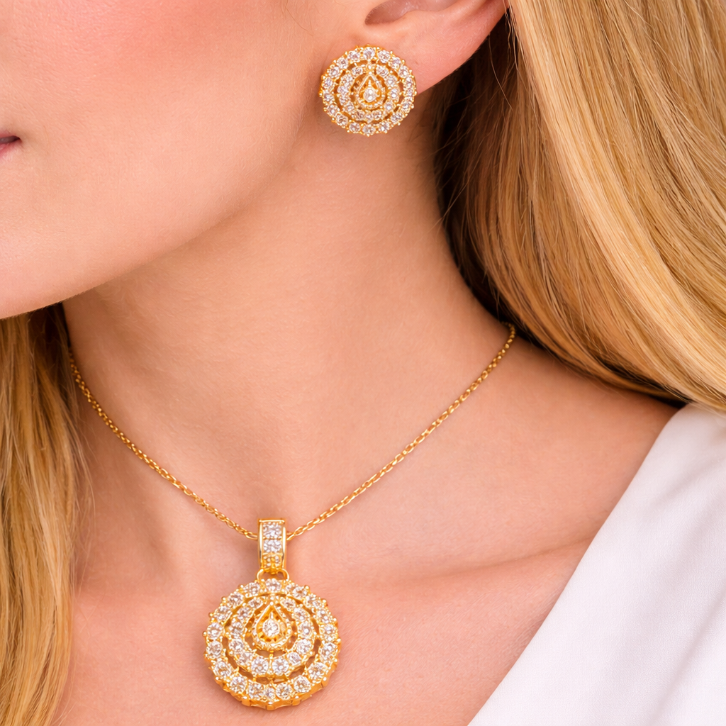 Golden Paisley Pendant – JBB1026PD