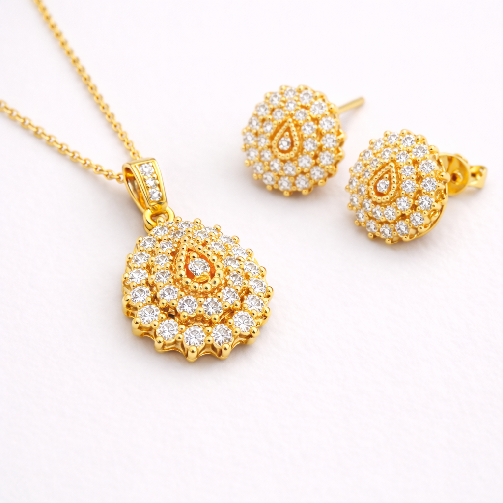 Golden Paisley Pendant – JBB1026PD